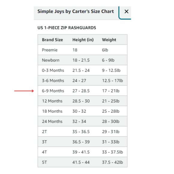 Simple Joys by Carter's 2-Pack Rashguards + Charlie Banana Swim Diaper 6-9 M - Picture 14 of 15